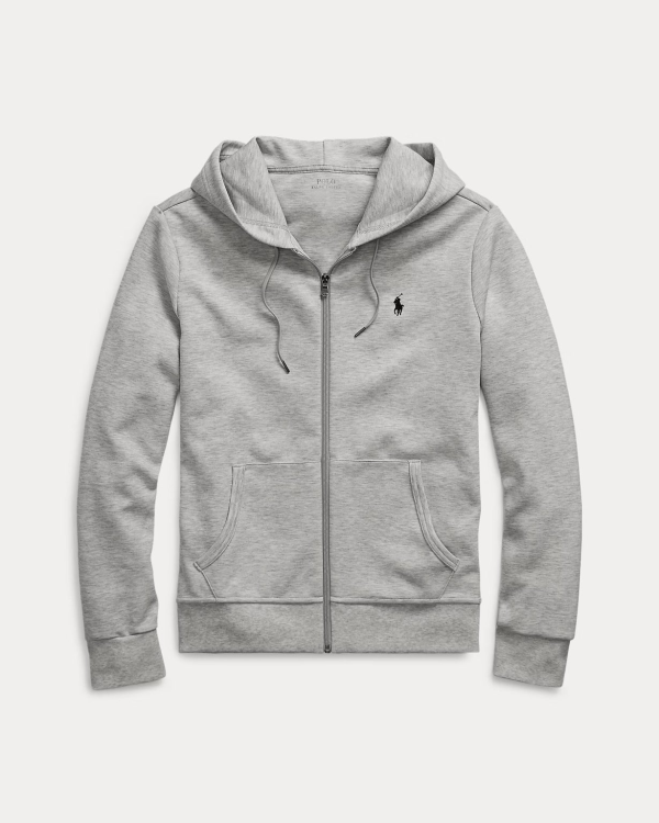 Double-Knit Full-Zip Hoodie (Gray)