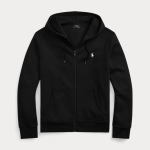 Double-Knit Full-Zip Hoodie (Black)
