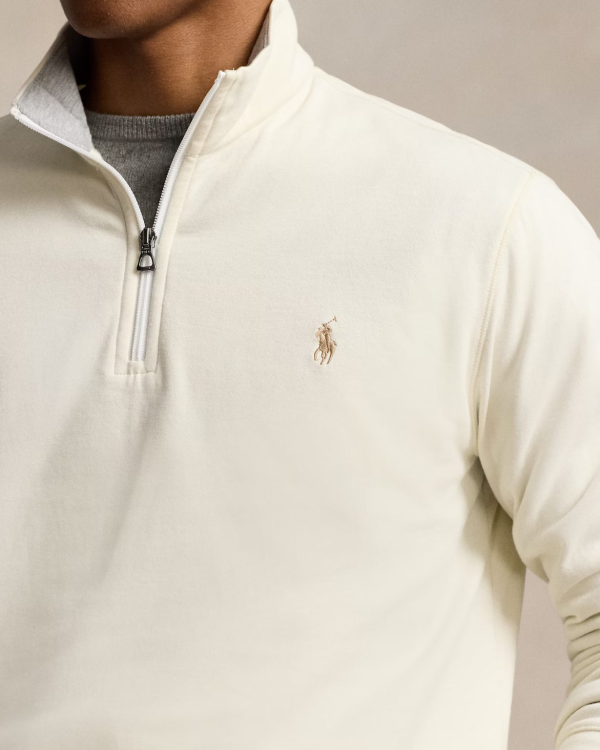 Luxury Jersey Quarter-Zip Pullover - Image 2