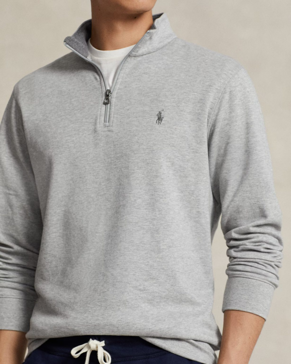 Luxury Jersey Quarter-Zip Pullover - Image 2