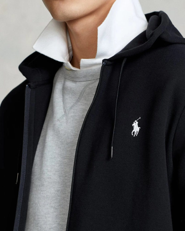 Double-Knit Full-Zip Hoodie - Image 2