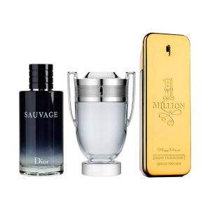 Bundle of 3 Men's Fragrances (100ml) – Silver Scent, Azzaro & 212 Black (Eau de Parfum)