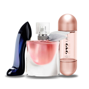 Bundle of 3 Women's Fragrances – Good Girl by Carolina Herrera, La Vie Est Belle by Lancôme & 212 VIP Rosé by Carolina Herrera (100ml Each)